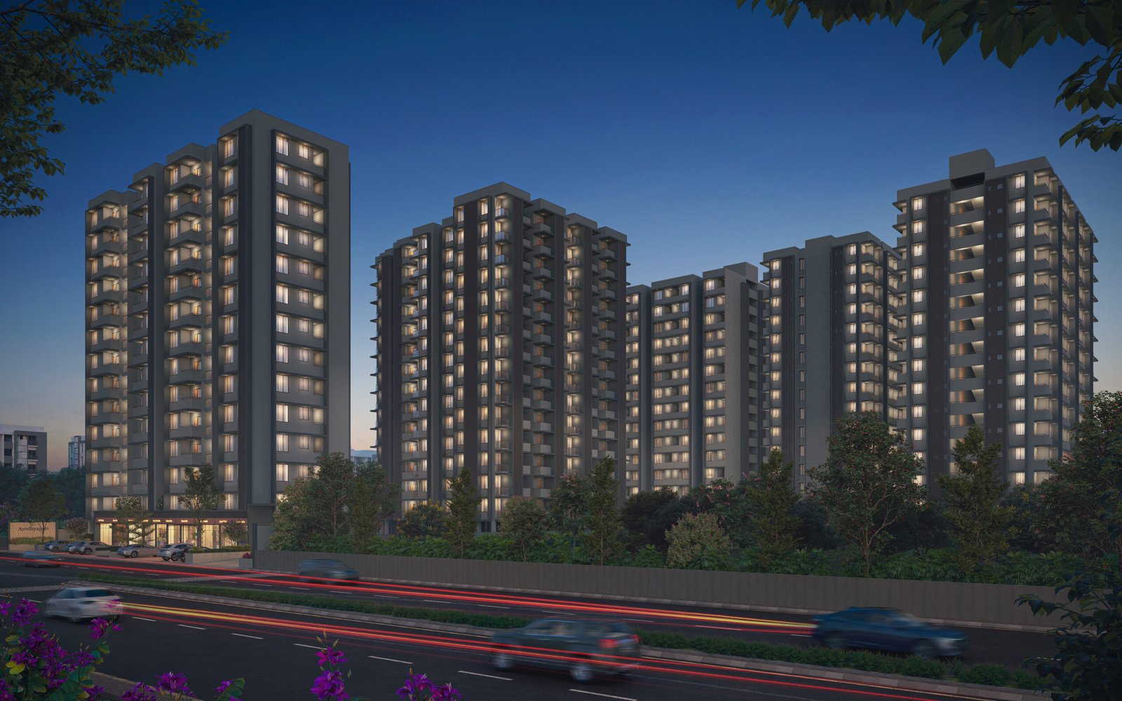 FIRST 2 BUILDINGS ARE AYODHYAPURI AND SIDE MEIN HAI KISHKINDHA